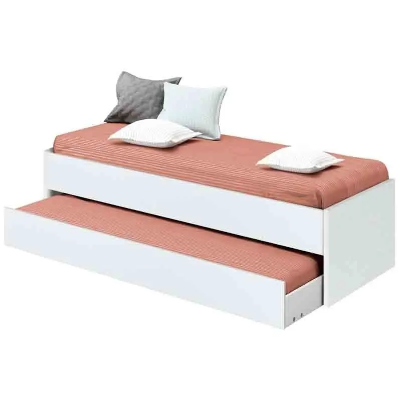 Bed nest youth bedroom children's bedroom white Color modern style 90x190 cm