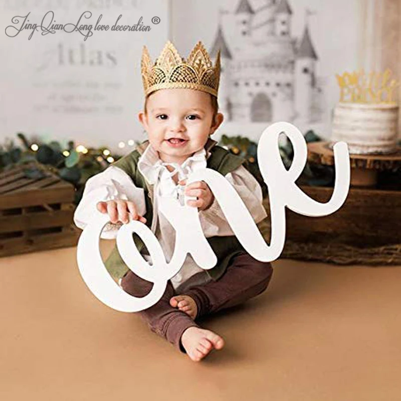 Wooden sign for first birthday photo shoot, photography prop, 18x12 inch