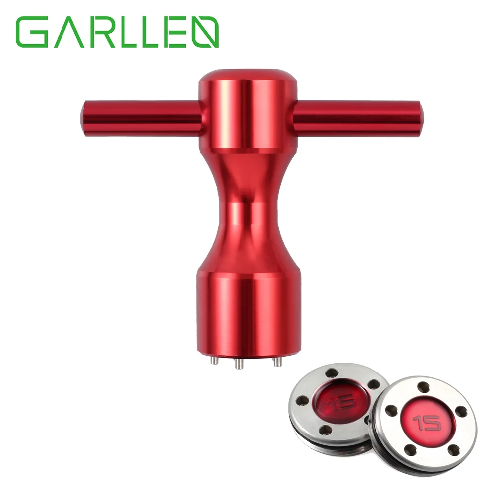 GARLLEN 2pcs 15g Stainless Steel Golf Custom Weights+Aluminum Alloy Red Wrench For Titleist Scotty Cameron Putter Newport