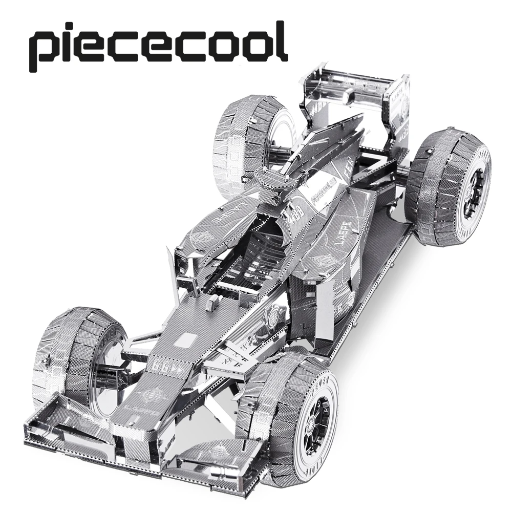 Piececool 3D Metal Puzzle -Racing Car Model Building Kits Jigsaw Toy ,Christmas Birthday Gifts for Adults