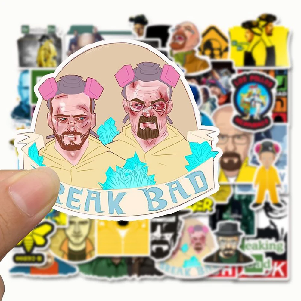 10/30/50PCS TV Show Breaking Bad Stickers Skateboard Fridge Guitar Motorcycle Luggage DIY Graffiti Decals Cool Sticker Kid Toys