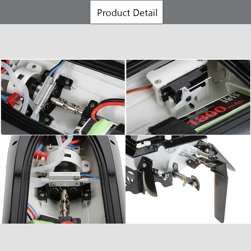 In Stock Original Feilun FT012 Brushless Motor 4CH Water Cooling High Speed Racing RC Boat Gift 45KM/H RTF 2.4GHz