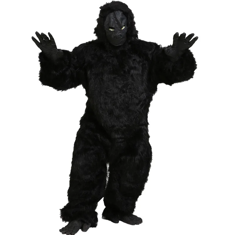 Ape Gorilla Cosplay Costume for Adult, Halloween Mask, Horror Mask, Carnival Party Props