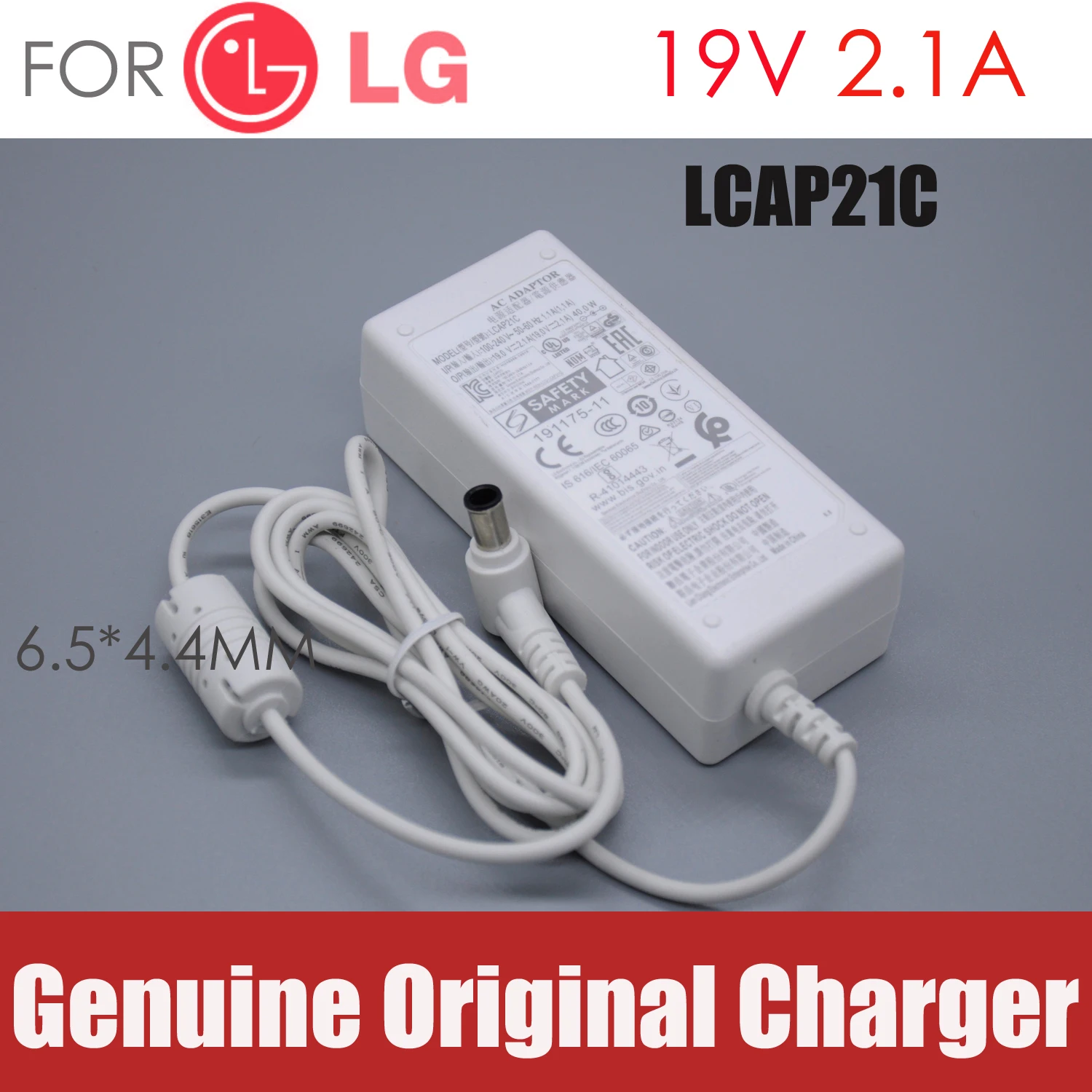 new FOR LG LCD monitor LED TV 19V2.1A LCAP21C AC adapter Power supply Charger cord