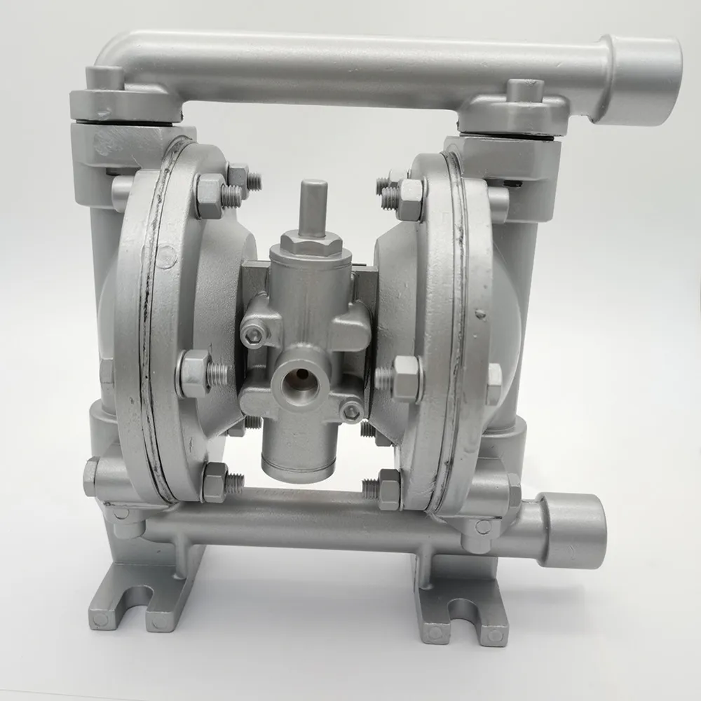 Bomba química operada por aire, doble diafragma, 1/2 \'\', 19L/min, neumática, aleación de aluminio, bomba de combustible líquido, tratamiento de agua