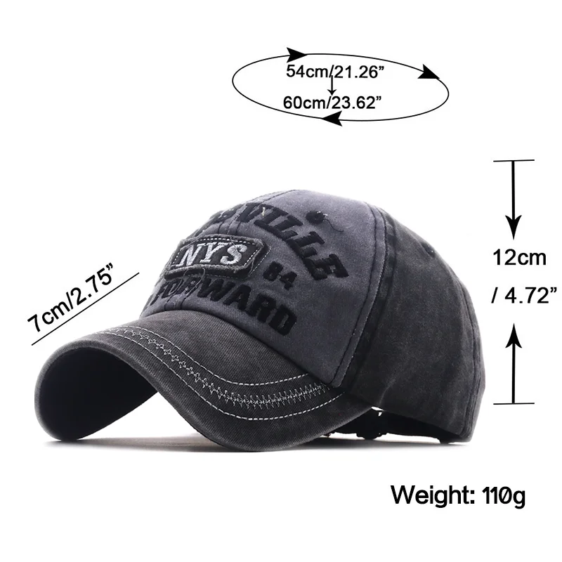 Simples primavera verão unisex bonés de beisebol para homem carta boné retro casual algodão casquette streetwear snapback hat osso