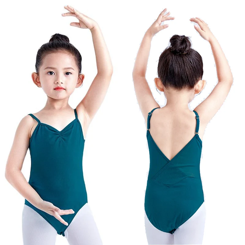 4 Colors Cute Girl Cotton Ballet Leotard for Dance Gymnastics Ballet Toddler Little Girl Ballet Outfit for Girls