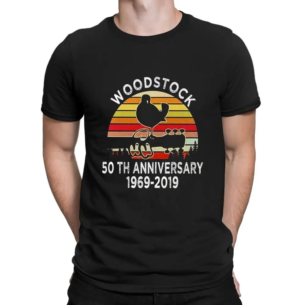 Sleeky Woodstock 50th Anniversary 1969 2020 T Shirt Print Anti - Wrinkle Letter Spring Autumn S - 6XL Cotton Breathable Shirt