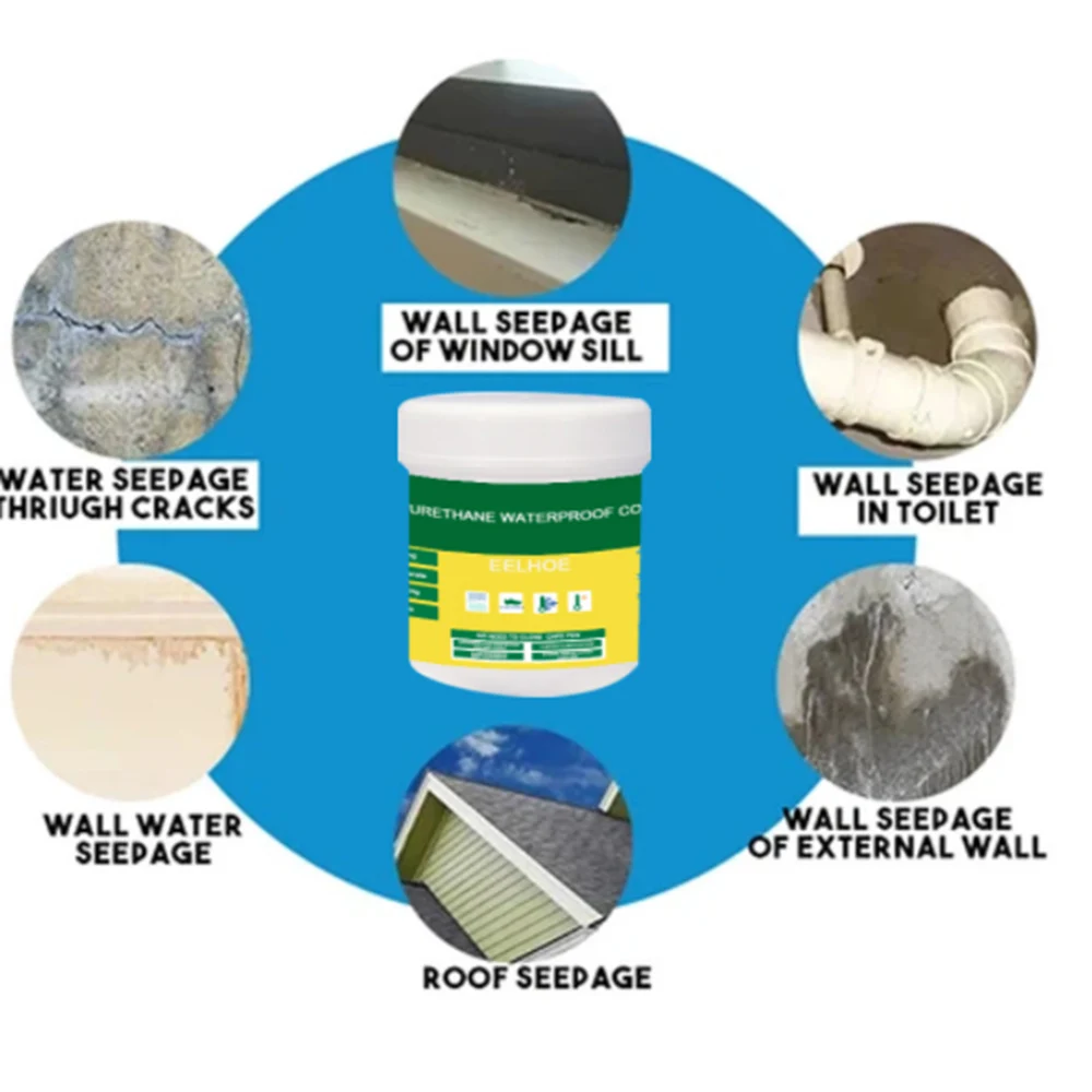 Sealant Waterproof Glue Invisible Paste Mighty Repair Adhesive Polyurethane Leak-Proof Coating for Home Bathroom Roof