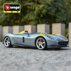 Bburago 1:24 Scale Ferrari Monza SP1 Alloy Luxury Vehicle Diecast Cars Model Toy Collection Gift