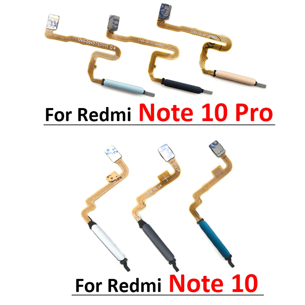 Fingerprint For Xiaomi Redmi Note 9 10 Pro 9s Poco X3 Pro M3 Home Button Fingerprint Menu Return Key Sensor Flex Cable