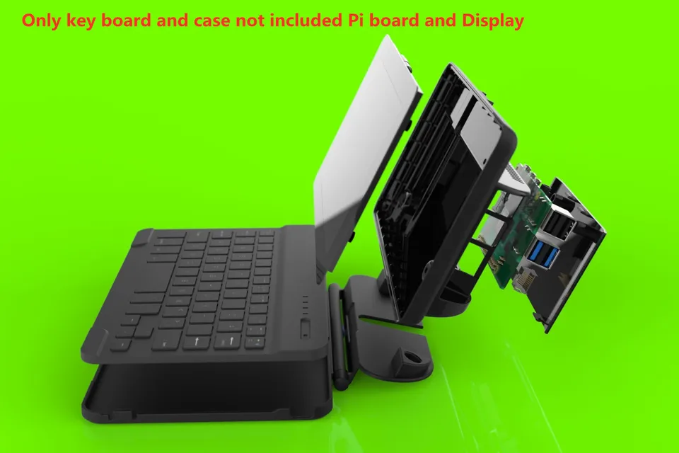 Raspberry Pi 4 セット ケース・モニター・キーボード付 初めての試み。7インチFHD HDMIモニター付きのRaspberry Pi 4。BT