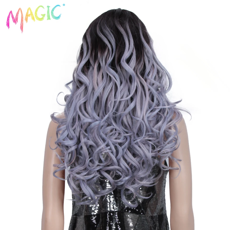 Magic Synthetic Lace Front Wig Long Wavy Lace Front Wig 22\