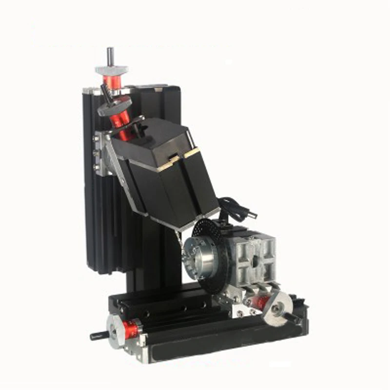 1PC DIY Miniature Metal Six-axis Drilling And Mill Machine 60W Low-power Teaching Model High-Precision Production DIY Tools 12V