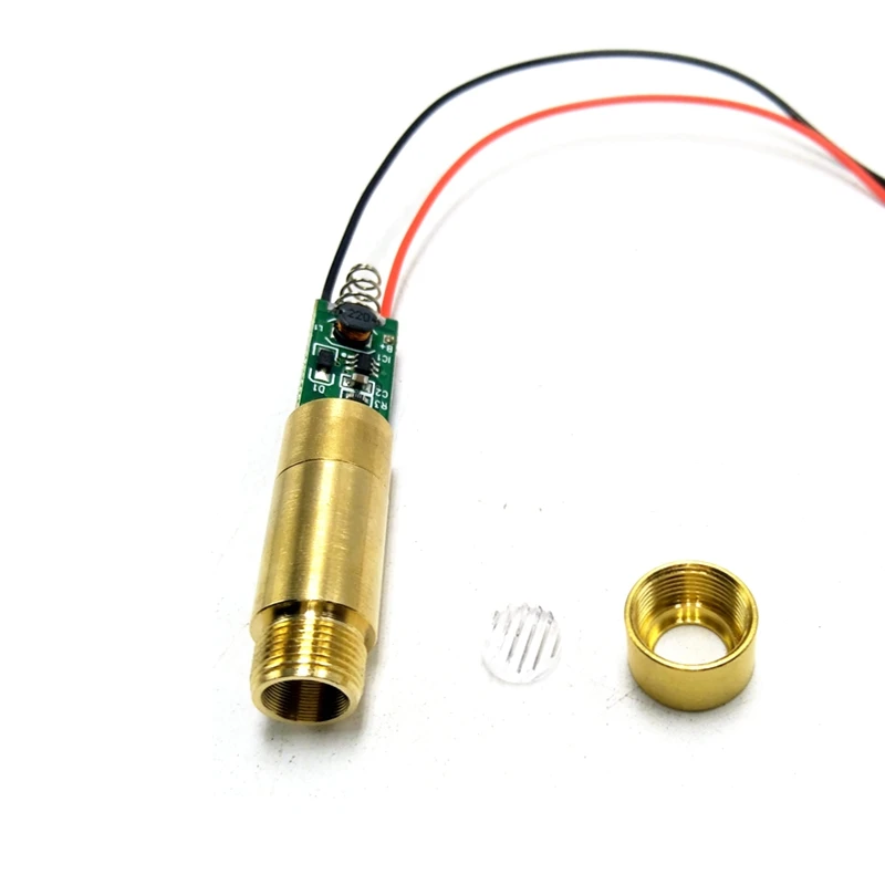 مختبر صناعي APC 450nm 100mw وحدة خط ليزر ديود أزرق نقي 12x35 مللي متر مبيت نحاسي 3.7 فولت-4.2 فولت