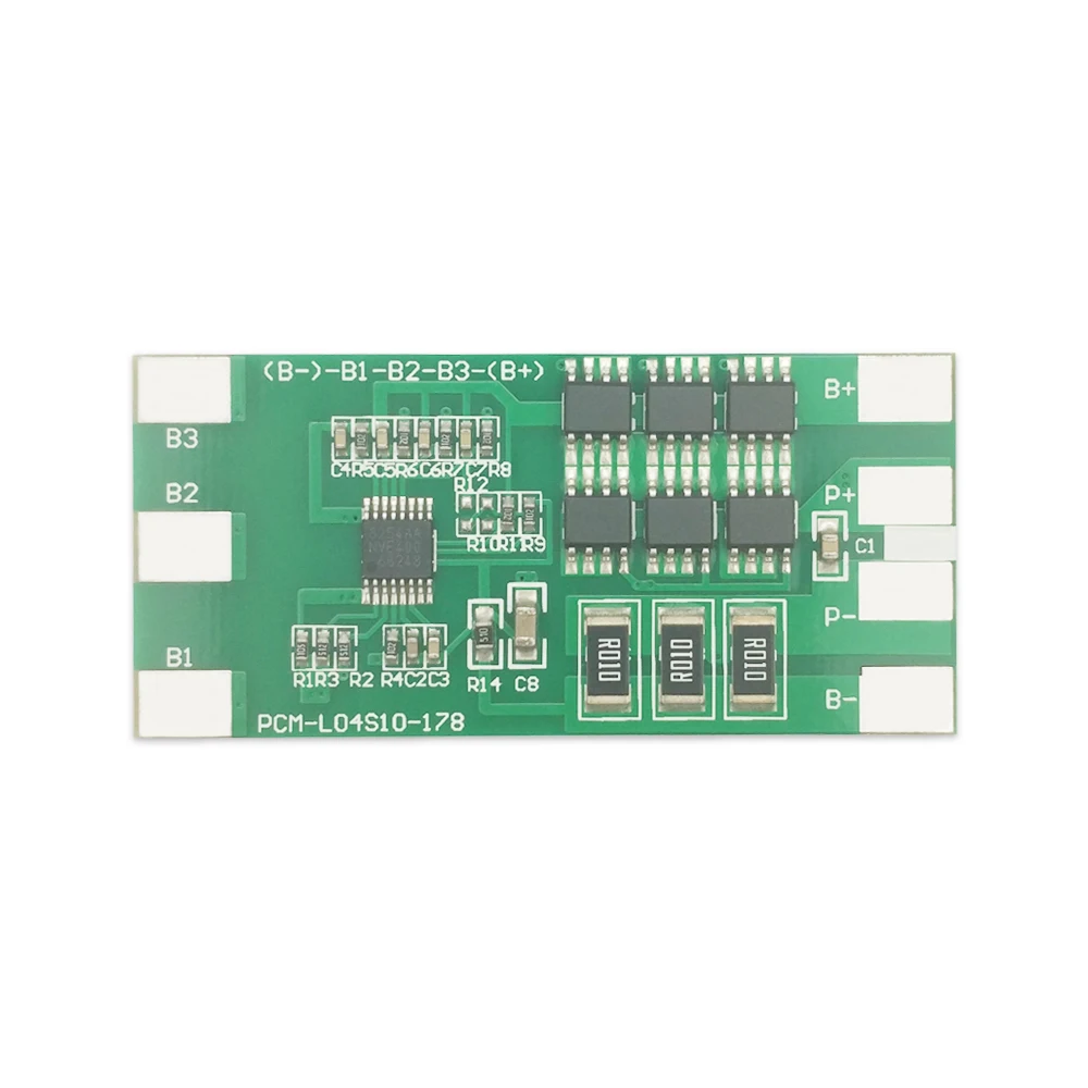 PCM-L04S10-178 (LI-4S10A) مخصصة PCM BMS حماية وحدة الدائرة ل يثيوم بوليمر بطارية حزمة