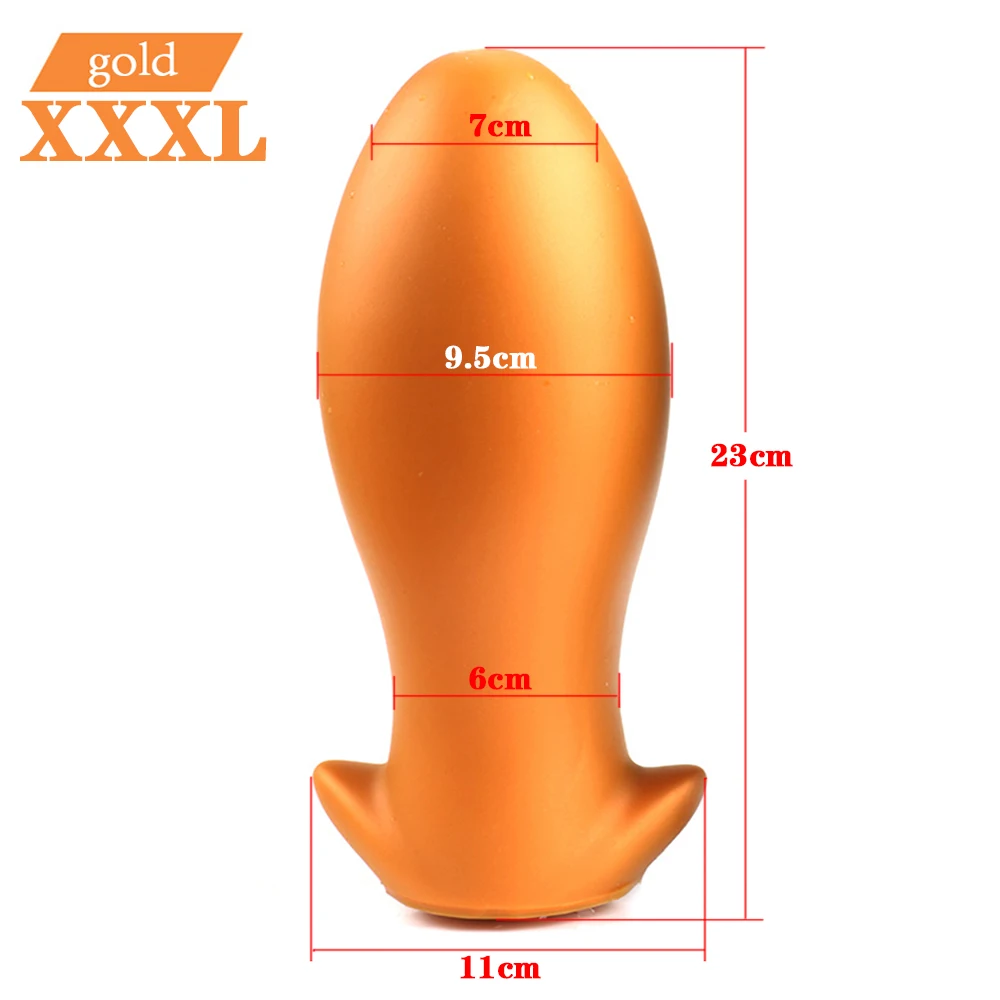 Soft Egg Butt Plug Big Anal Plug Silicone Anal Vaginal Dildo Plug Ball Prostate Anus Expander Erotic Anal Sex Toys For Woman Men