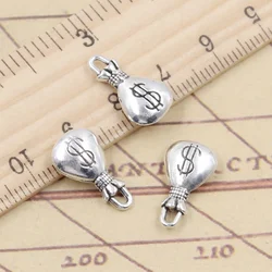 20pcs Charms Wallet Dollar Purse Money 17x9mm Tibetan Silver Color Pendants Antique Jewelry Making DIY Handmade Craft