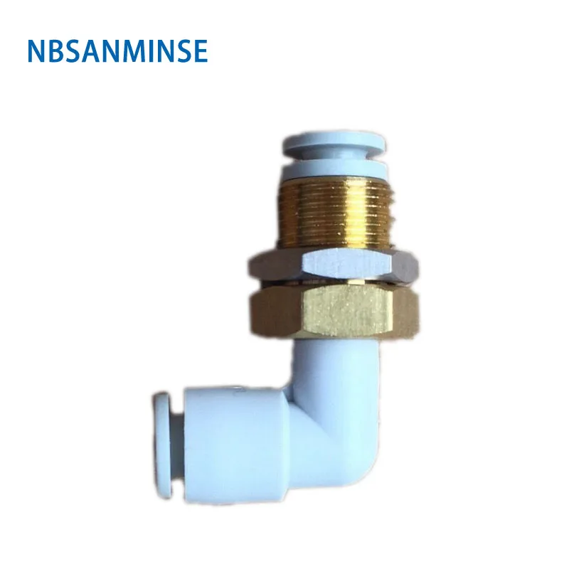 

NBSANMINSE 10pcs/lot Q2LE06-00 Q2LE08-00 10Bar Pneumatic Fitting Brass+Plastic Fitting Air Fitting Elbow Fitting