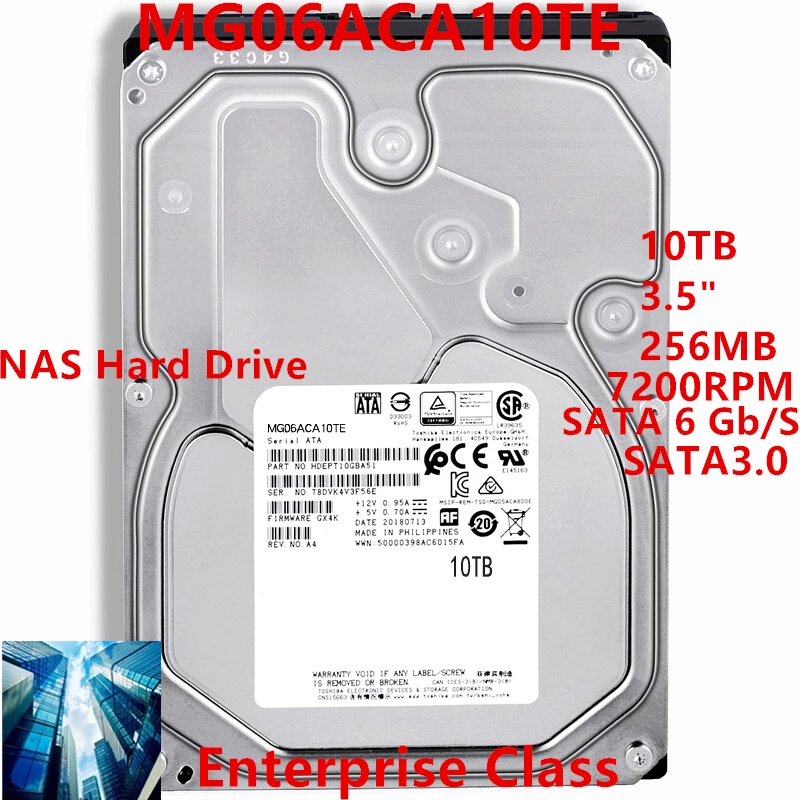 TOSHIBA 東芝 10TB 内蔵型 3.5インチ ハードディスク Amazon.com: Toshiba MG Series Enterprise 10TB 3.5'' SATA 6Gbit/s