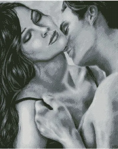 

Couple kissing romance Woman Nostalgia Top Quality Embroidery Needlework 14CT Unprinted Art Cross Stitch Kits DIY Handmade Decor