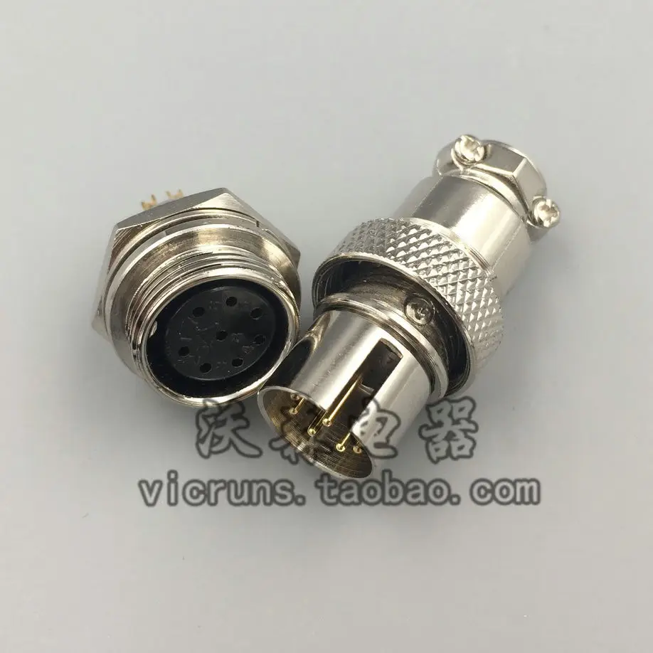 1PCS Aviation Plug Socket GX16F-2-Core 3-Core 4-Core 5-Core 6-Core 7-Core 8-Core Reverse Plug 16MF (Customized)