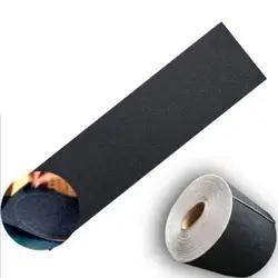 High Strength Waterproof Tear Resistance Skateboard Sandpaper Professional Black Skateboard Deck Sandpaper Grip Tape