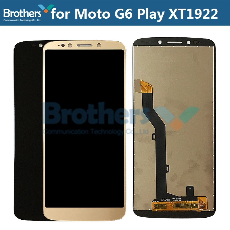 Para Motorola Moto G6 Play pantalla LCD pantalla LCD para Moto XT1922 pantalla táctil digitalizador montaje de pantalla reemplazo superior