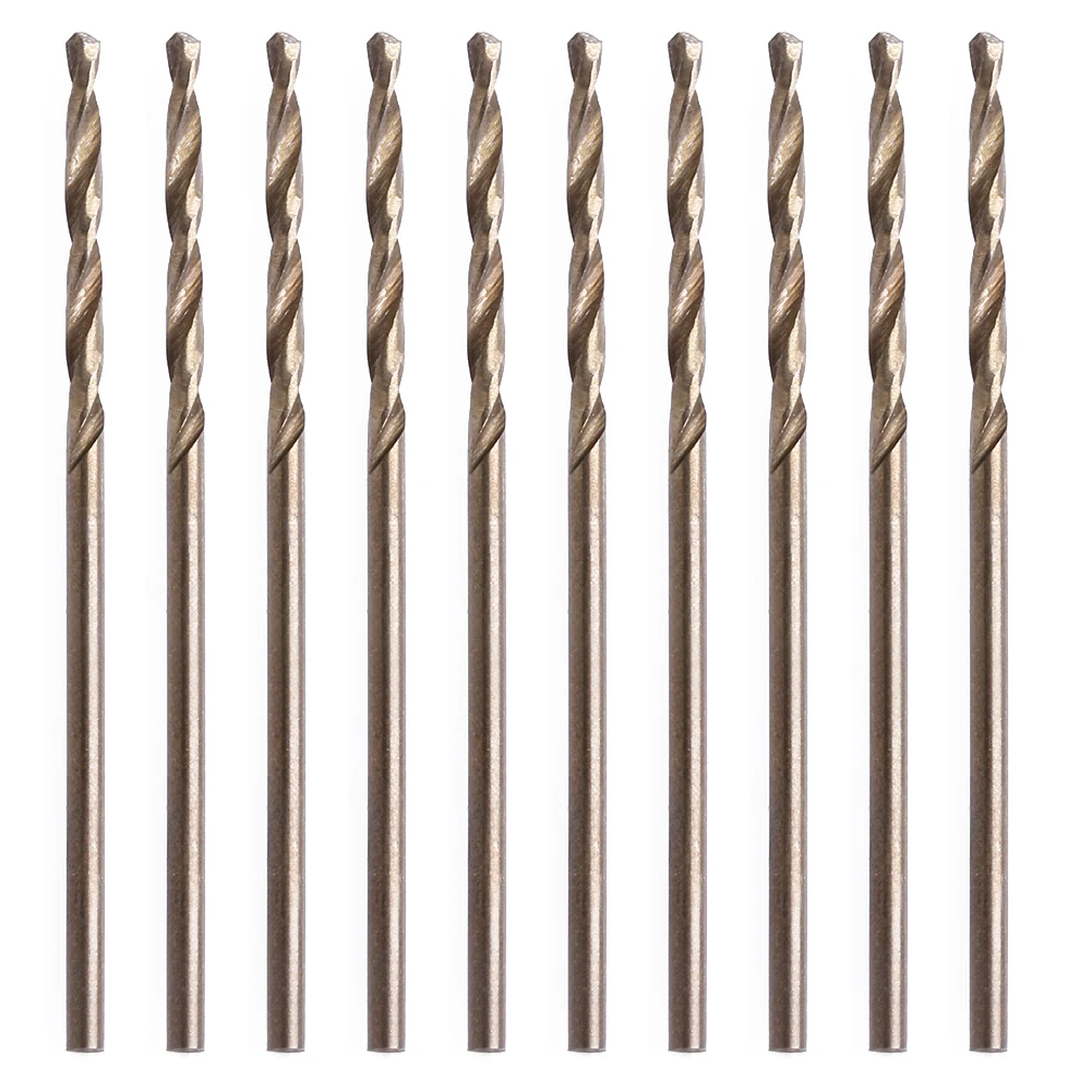10Pcs 1.5mm M35 codolo tondo hss-co cobalto punta elicoidale punta elicoidale trasporto di goccia