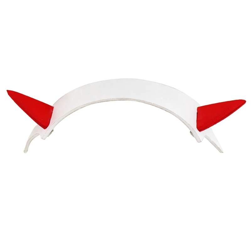 Cosplay DARLING In The FRANXX Zero Two Headwear Horn Hairclip Headband Hairband Cosplay Costume Accessories Props Halloween