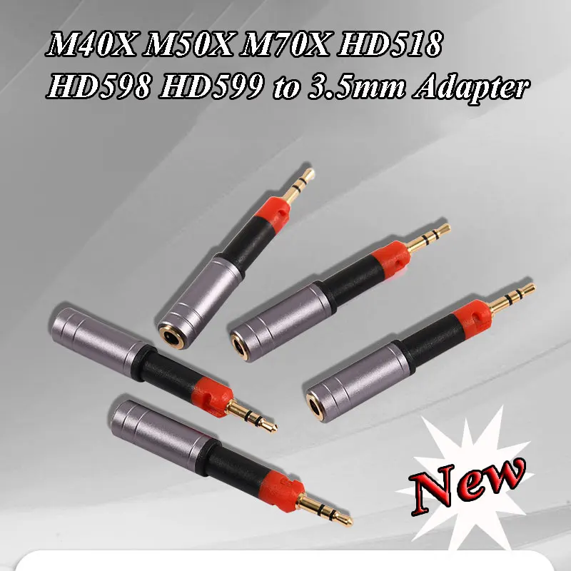 สำหรับ Sennheiser/ATH ถึง3.5มม.อะแดปเตอร์หูฟัง M40X M50X M70X HD518 HD598 HD599อะแดปเตอร์ปลั๊กซ่อมเปลี่ยนหัว