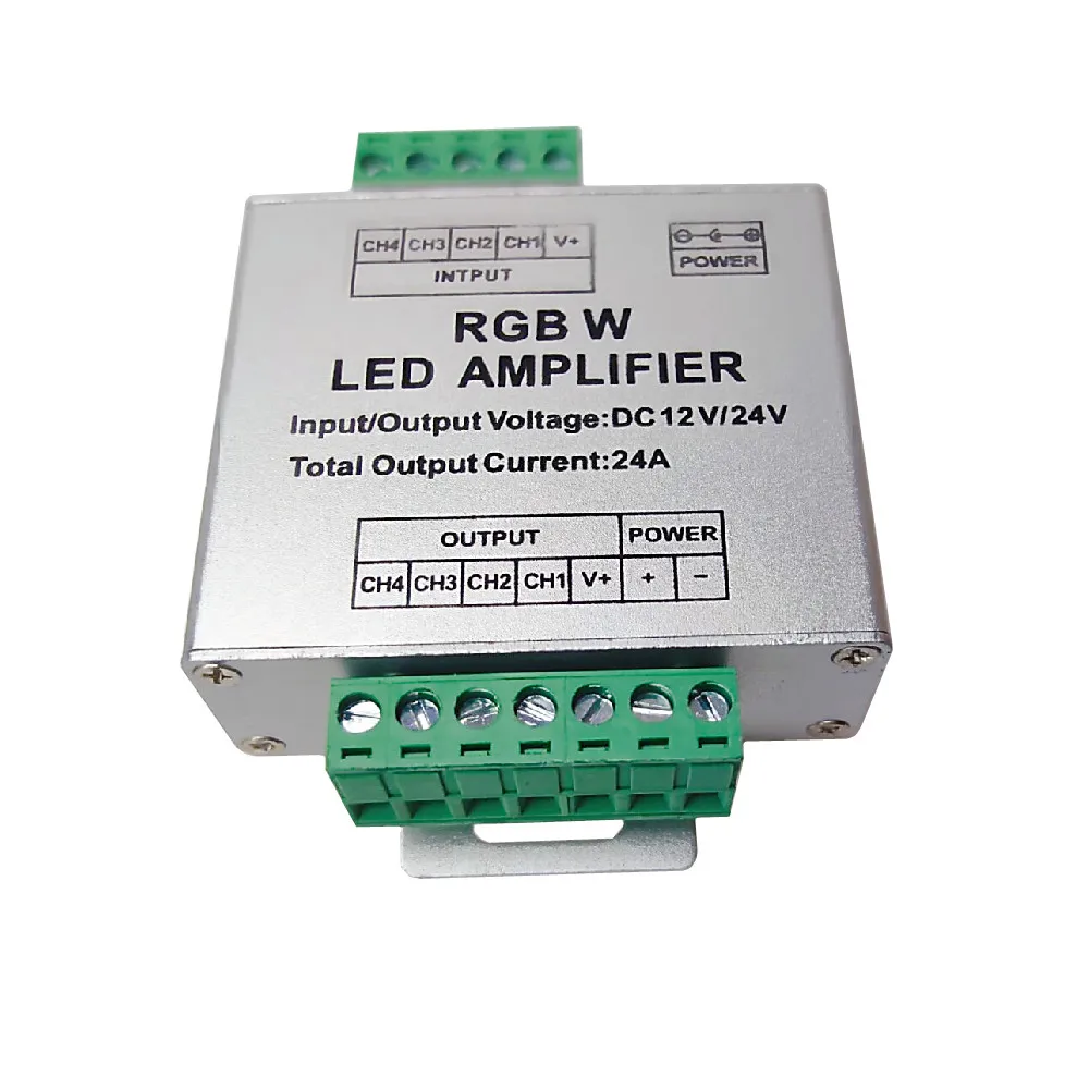 DC12-24V 24A RGB RGBW LED Amplifier Controller Signal Amplifier For LED Strip RGB RGBW RGBWW Power Repeater Console