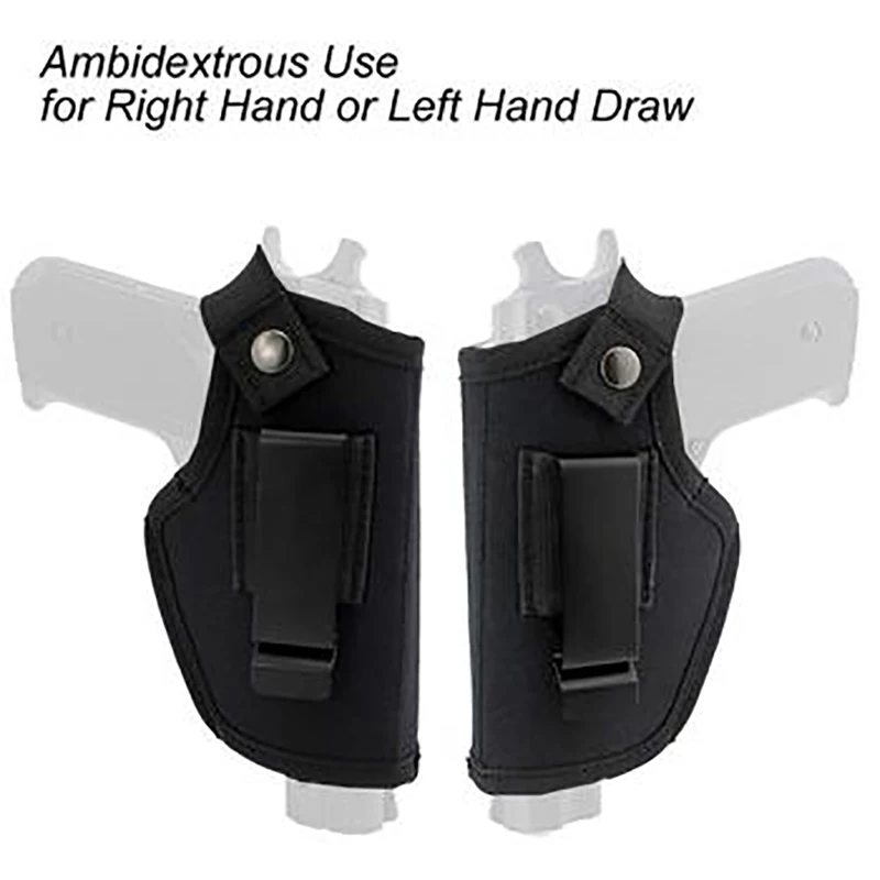 Left and Right Handed Tactical Holster With Clip Bag Left Right Universal Gun Bag Hidden Carrying Holster