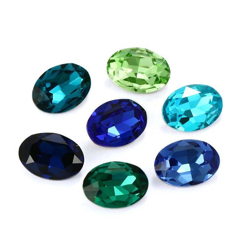 Astrobox Fancy Oval Crystal Rhinestone Sew On Rhinestone DIY Jewelry Making Clothing Accessories Rhinestone Loose Beads