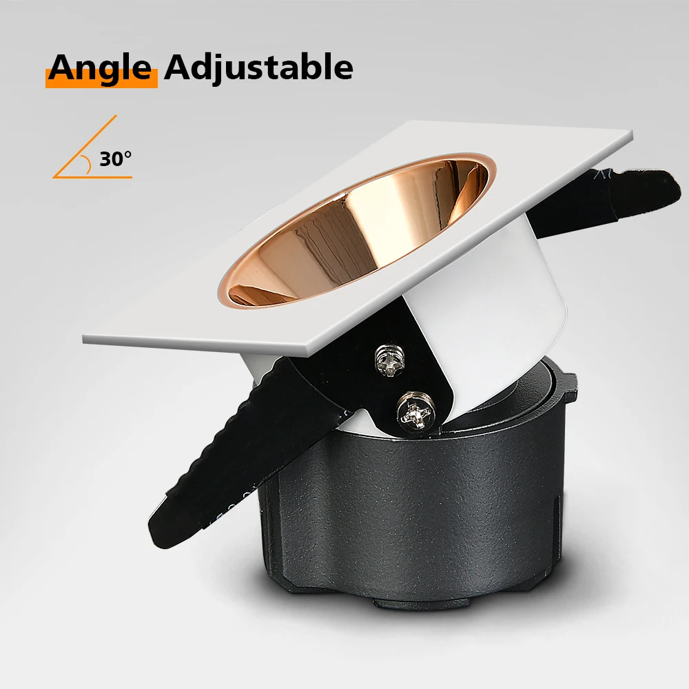 Square Led Downlight Recessed In Led Ceiling Downlight Aluminum High Quality Ceiling Led Spot Lamp For Living Room Kitchen Store