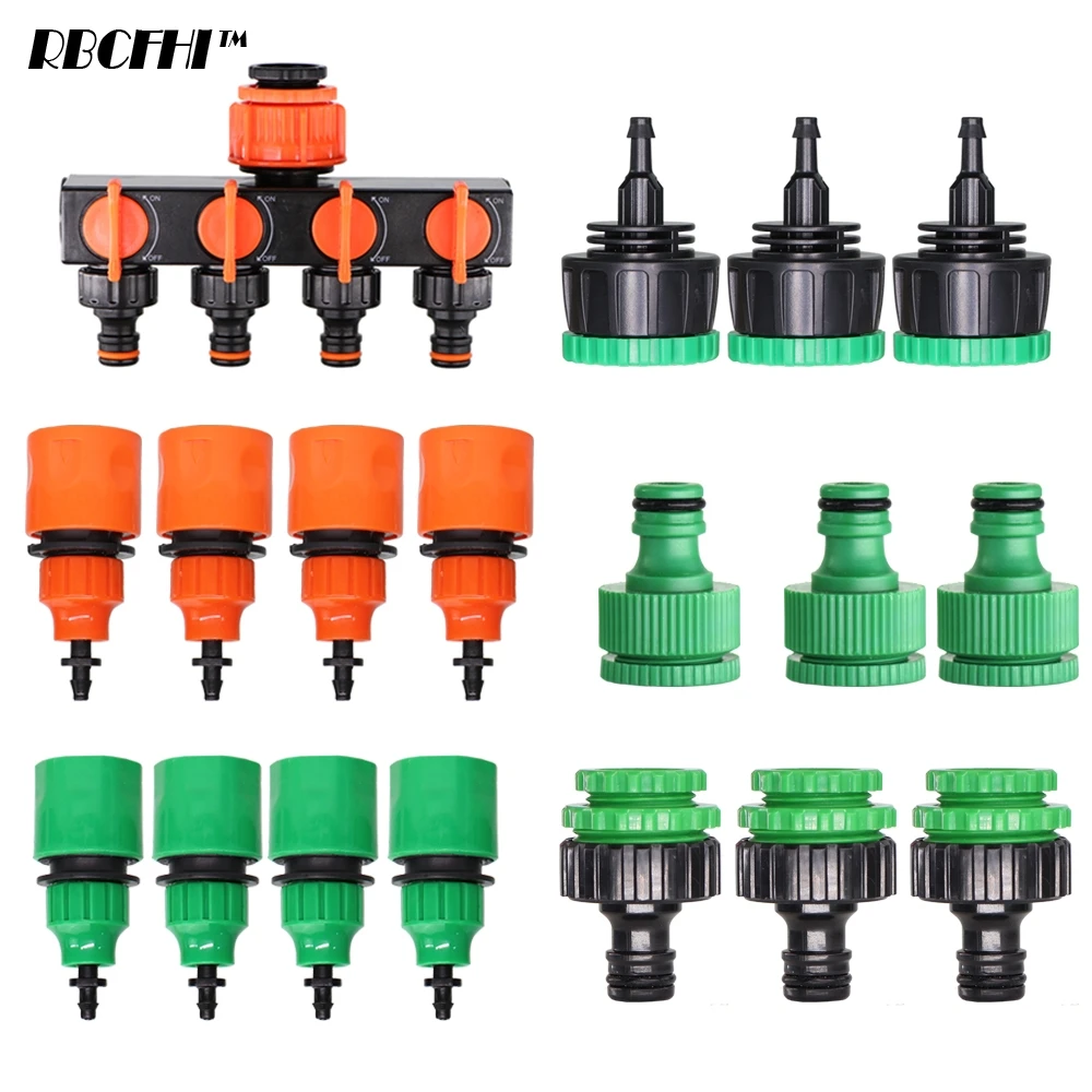 Garden Drip Irrigation Water Tap Connector Kit 1/2