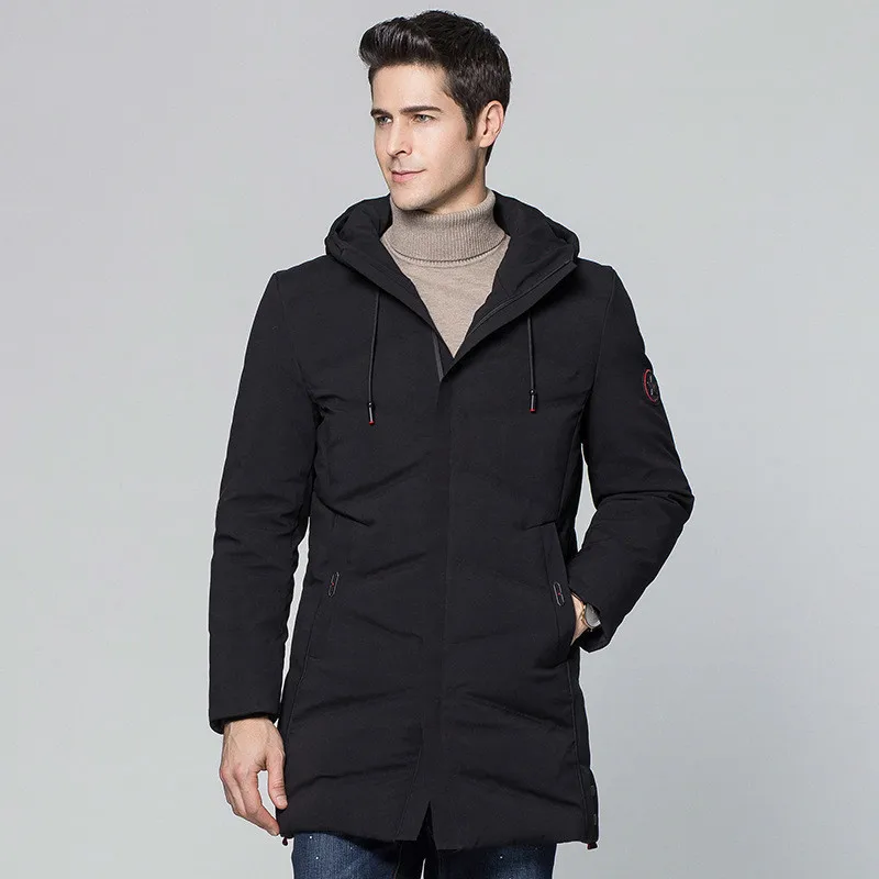 

Men's Duck Down Jacket Long Winter Coat Men Hooded Thick Casual Coat Men's Jackets Parkas 2020 Abrigo Hombre KJ560