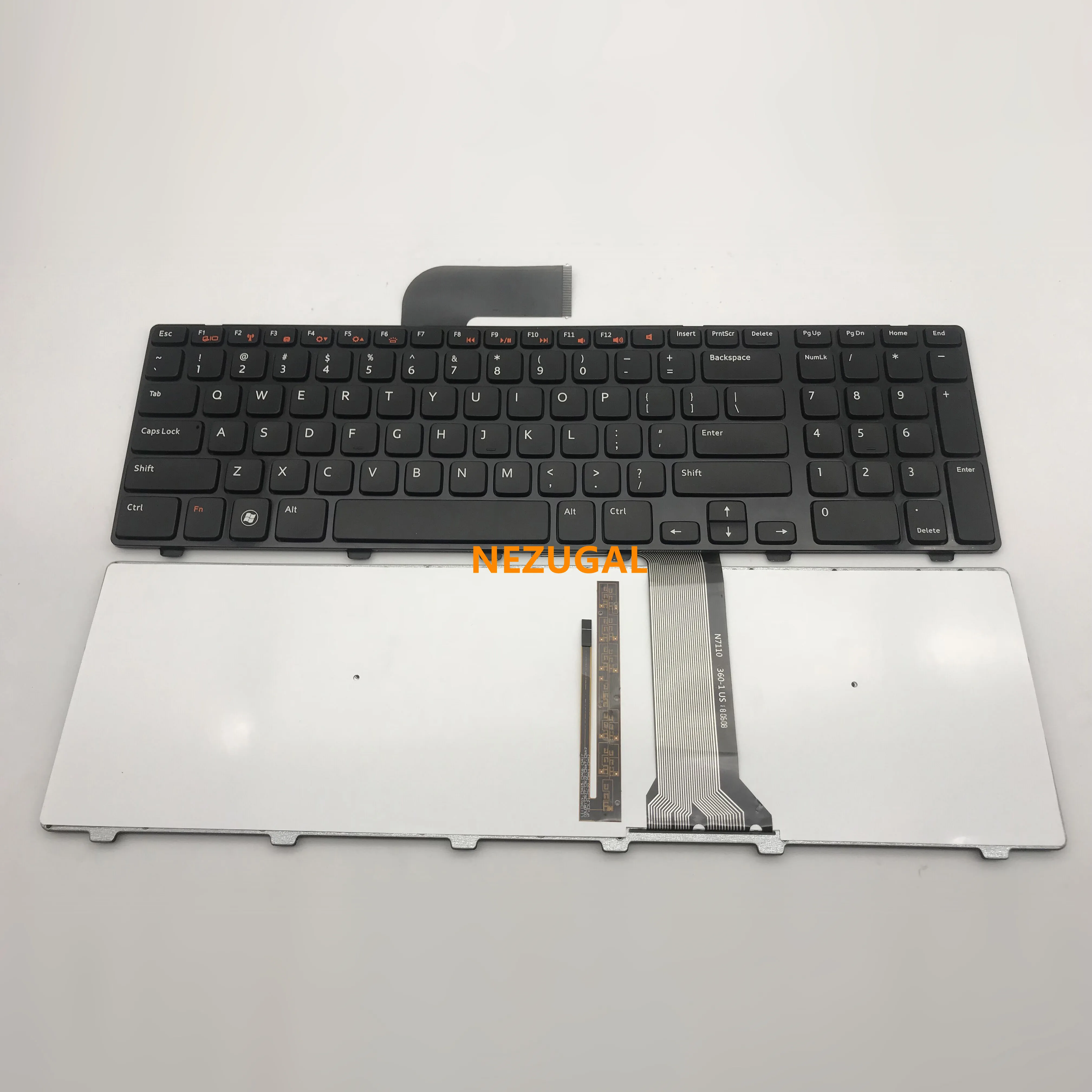 Laptop Backlight Keyboard For DELL inspiron 17R N7110 XPS 17 L701X L702X 5720 7720 Vostro 3750 v3750 US keyboard with frame