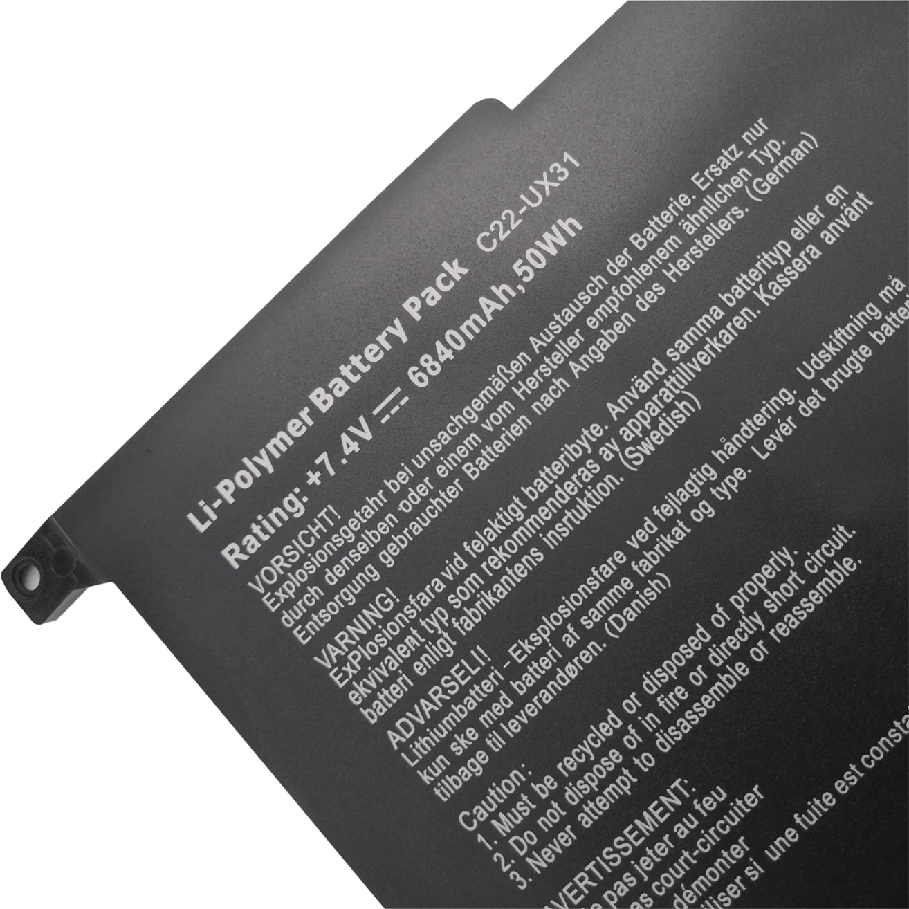 50wh 7.4V C22-UX31 C23-UX31 Ordinateur Portable Batterie Pour Bali Zenbook UX31E UX31E-DH72 UX3l'autorisation Ultrabook UX31A-R4004H BX31E BX3l'autorisation Ordinateur Portable