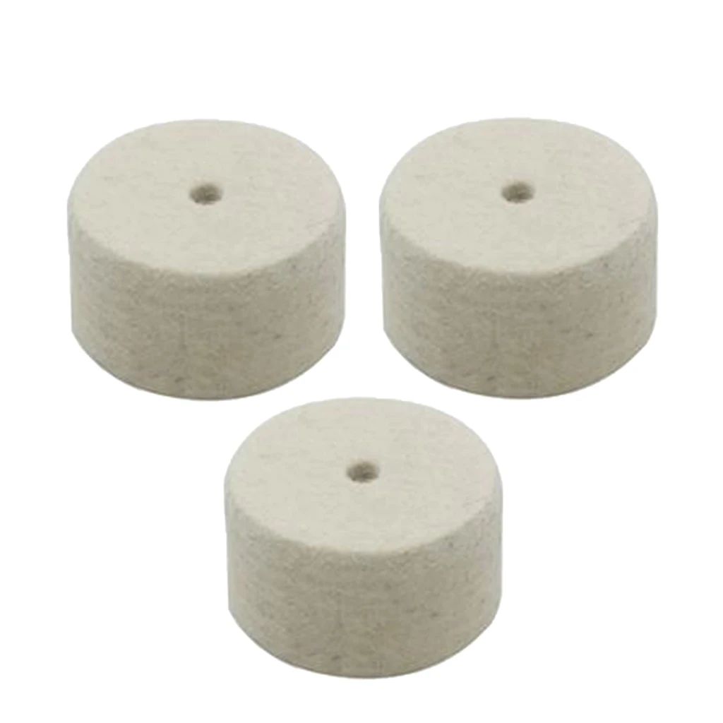 3 Pieces Drum Pedal Beater Hammer Felt Pad Percussion Instrument Accessory 49x30x6mm