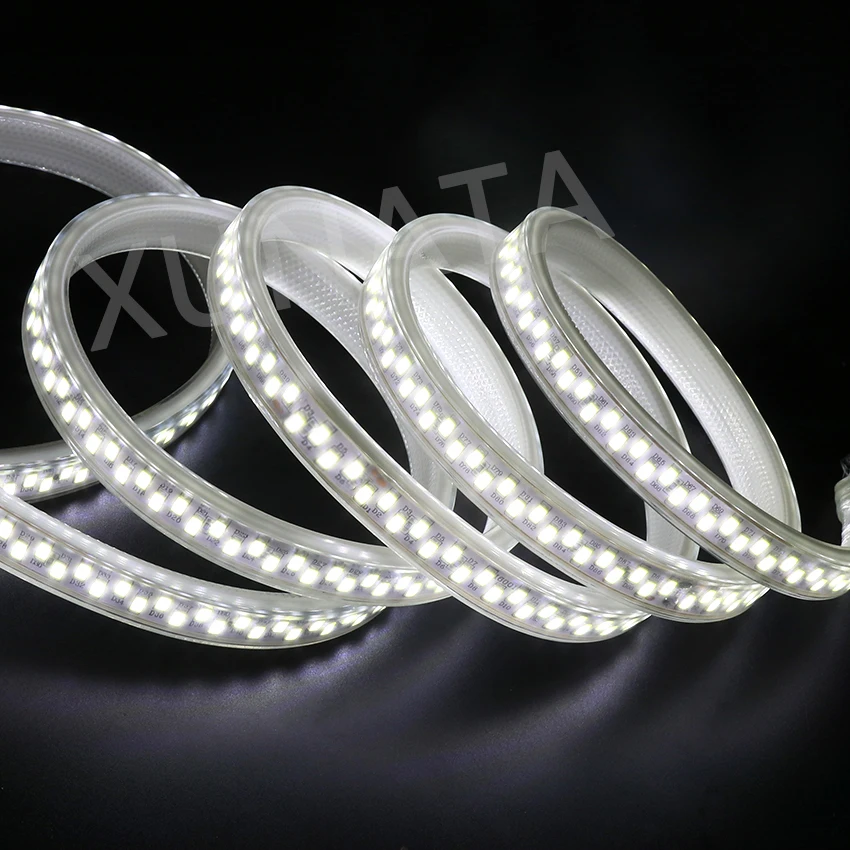 220V 110V 5730 LED Strip Super Bright 180LEDs/m Flexible Led Tape Light for Room Waterproof White Warm White EU US UK Plug