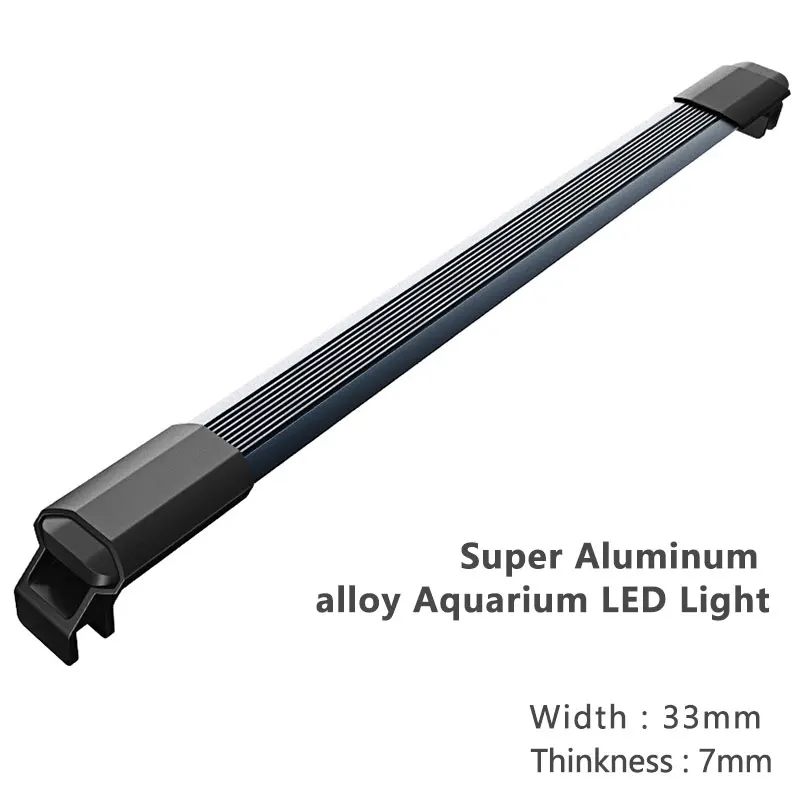 Plant Grow Aquarium Light Reef Fish Tank Lights For Aquarium 9-56CM Underwater Waterproof Aquatic Plants Lamp White Blue Color