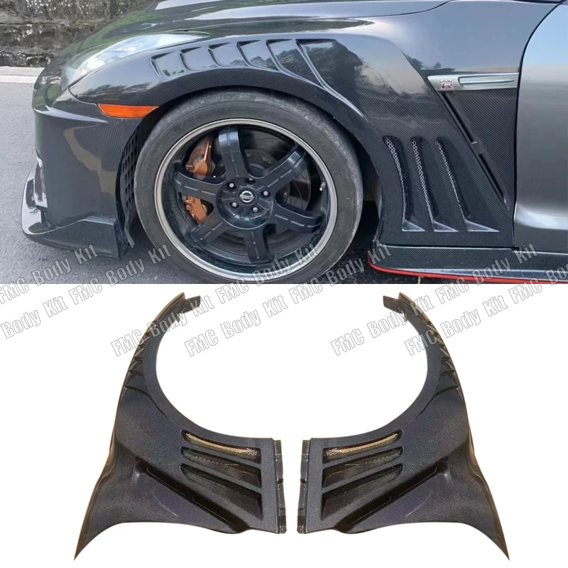 

Auto Parts Full Carbon Front Fender For Nissan R35 GTR VARIS 13 VER 2008-2014 Carbon Fiber Front Fender Mudguards Trim Body kit