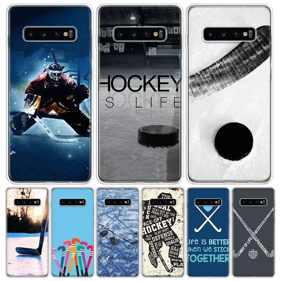 ice Hockey sport Phone Case For Samsung Galaxy S24 S22 S23 Ultra S20 FE S10 S21 Plus S10E S9 S8 + Coque Back Cover