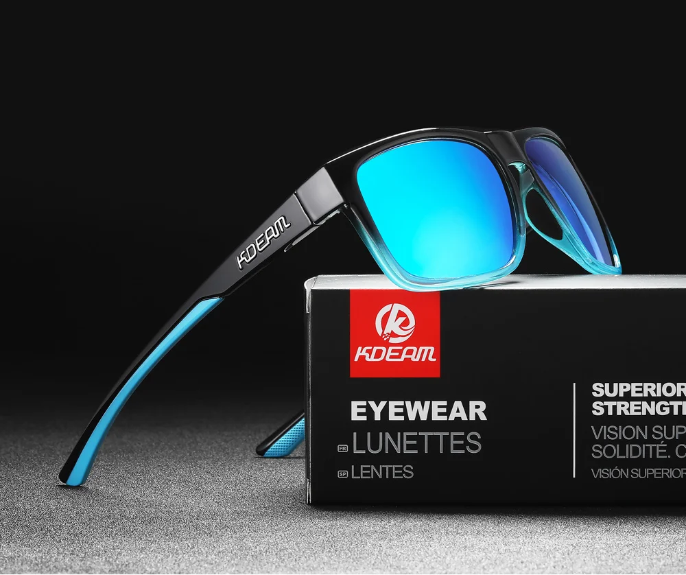 KDEAM Neue Polarisierte Sonnenbrille der Männer Platz Im Freien Photochrome Sonnenbrille Frauen Nicht-Slip Nase Pad Volle Zubehör Enthalten – Detail 14