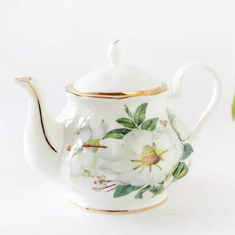 European coffee Bone China kettle Teapot English afternoon tea set household large capacity filter ceramic pot Water jar