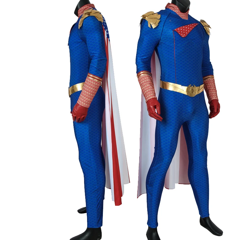 Halloween The Boys Homelander Battle Clothes Cosplay Costume Adult Outfit Party Full Props Suit