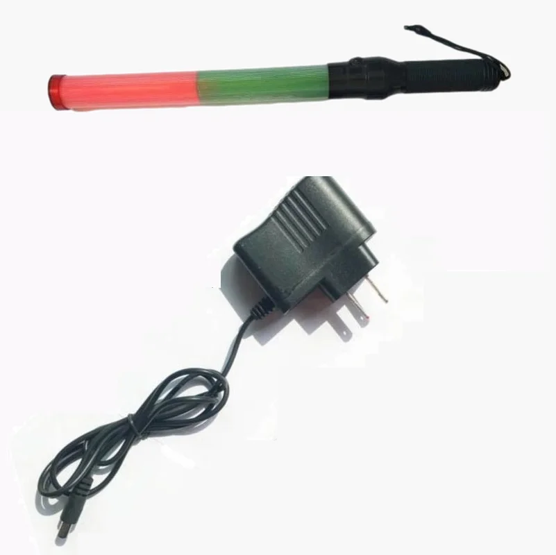 54cm*4cm Recharge Outdoor LED Warning Flashing Red And Green Traffic Baton