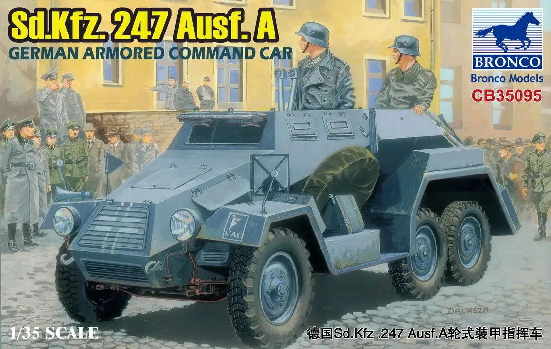 

BRONCO CB35095 1/35 German Sd.kfz.247 Ausf. A Armored Command Car Model Kit