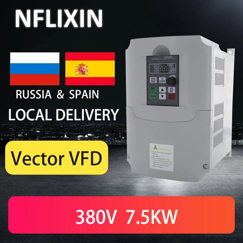 high quality vector control variable frequency drive 7.5kw 380v 50 60Hz 400Hz vfd inverter